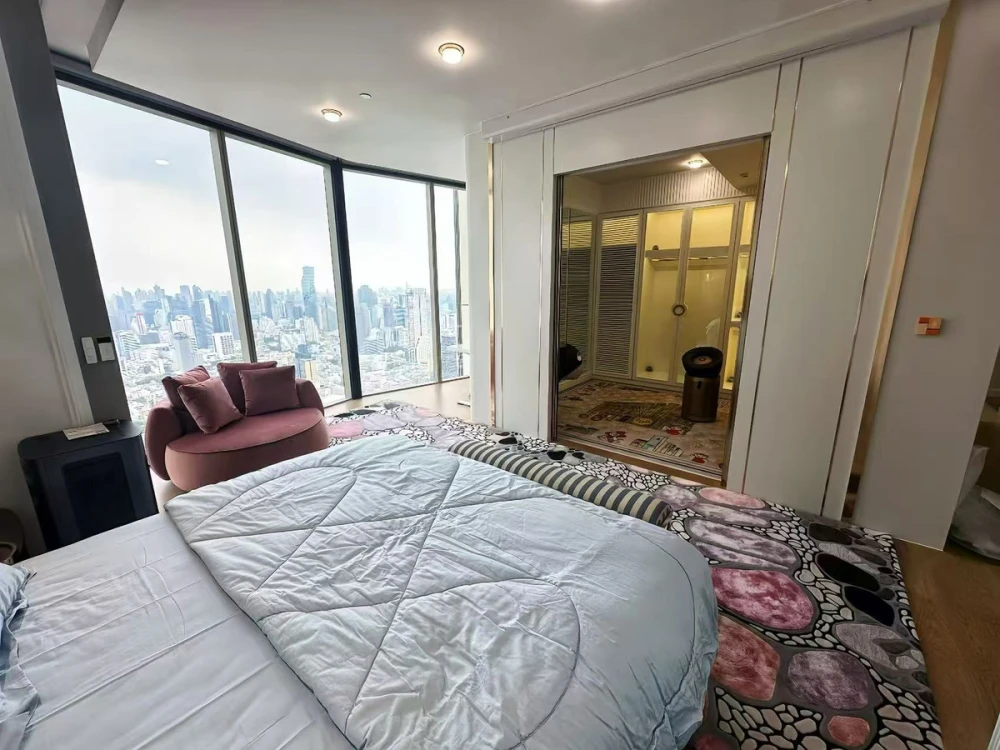 Magnolias Waterfront Residences (Icon Siam) for rent, 59th floor, fully furnished. Book now!