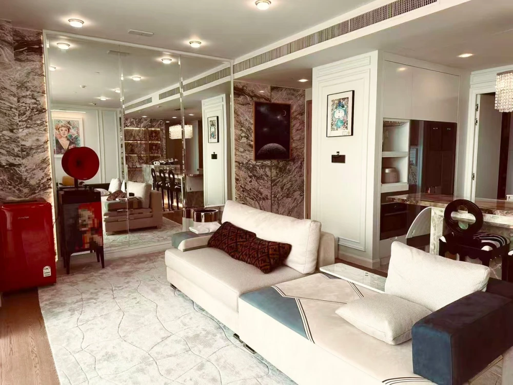 Magnolias Waterfront Residences (Icon Siam) for rent, 59th floor, fully furnished. Book now!
