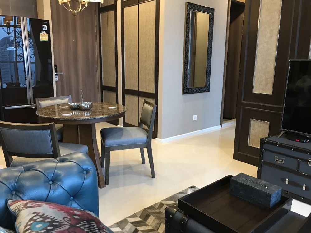 Menam Residences for rent, spacious room, lots of usable space, good location, convenient transportation, beautiful view, don't miss it.