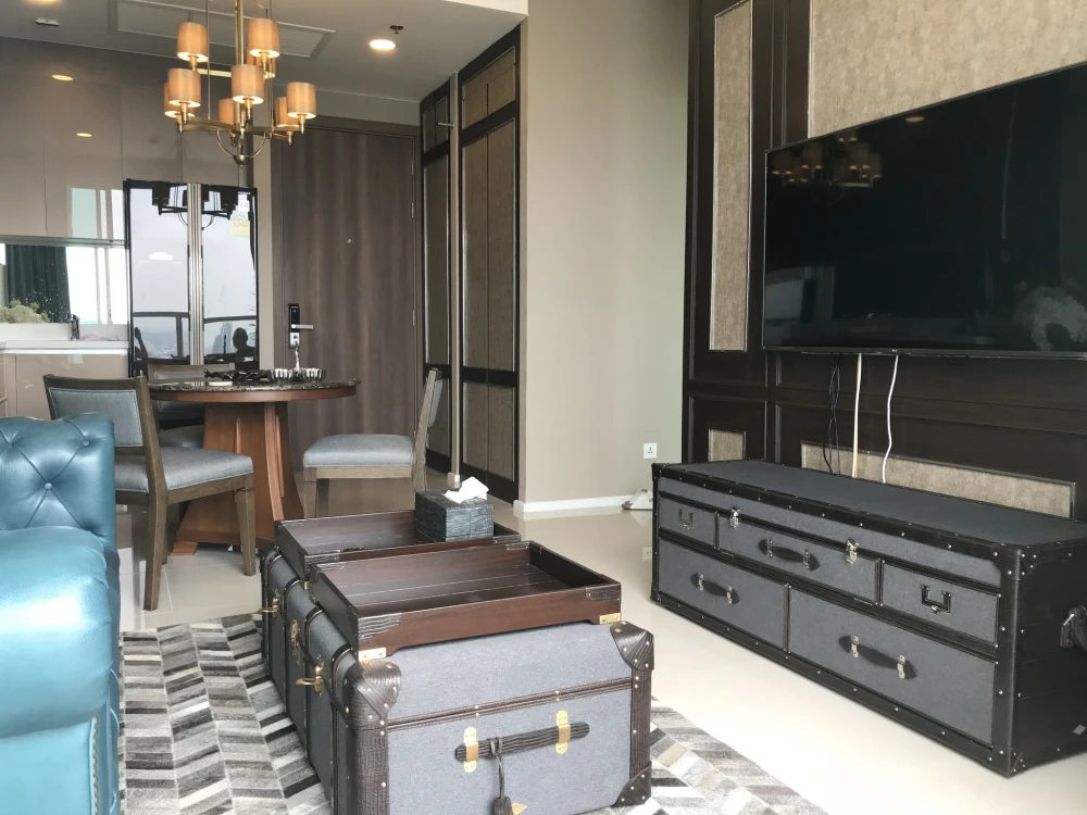 Menam Residences for rent, spacious room, lots of usable space, good location, convenient transportation, beautiful view, don't miss it.