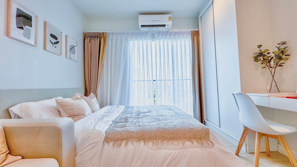 For rent: Metro Sky Wutthakat, 14th floor, city view, beautiful room, fully furnished, nice to live in. If interested, hurry and reserve now.