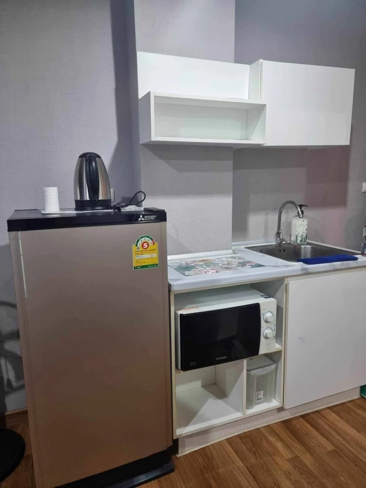 For rent: Miami Bangpu condo, 4th floor, high-quality wallpaper, fully furnished. Book now!