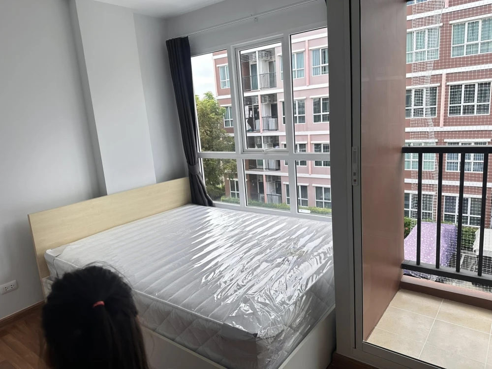 For rent: Miami Bangpu, a nice room with complete furniture and appliances, garden view, not blocked, reserve now!