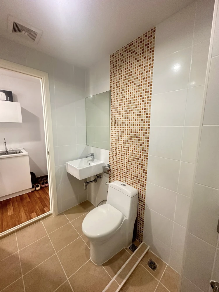 For rent: Miami Bangpu, a nice room with complete furniture and appliances, garden view, not blocked, reserve now!