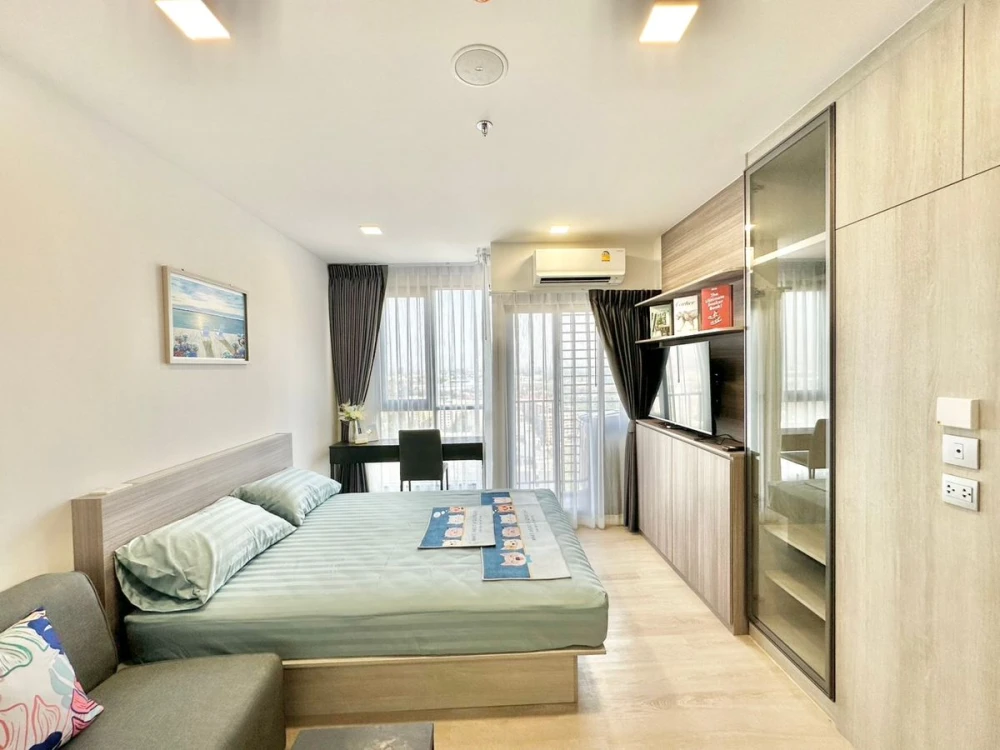 For rent: Modiz Launch Rangsit, fully furnished room, nice to live in. If interested, hurry and reserve now. Don't wait, hurry!