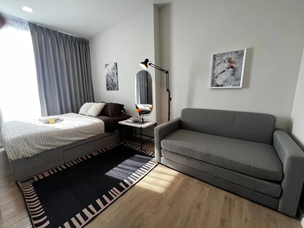 For rent: Modiz Rhyme Ramkhamhaeng, 19th floor, garden view, corner room, beautiful room, fully furnished, ready to move in! images