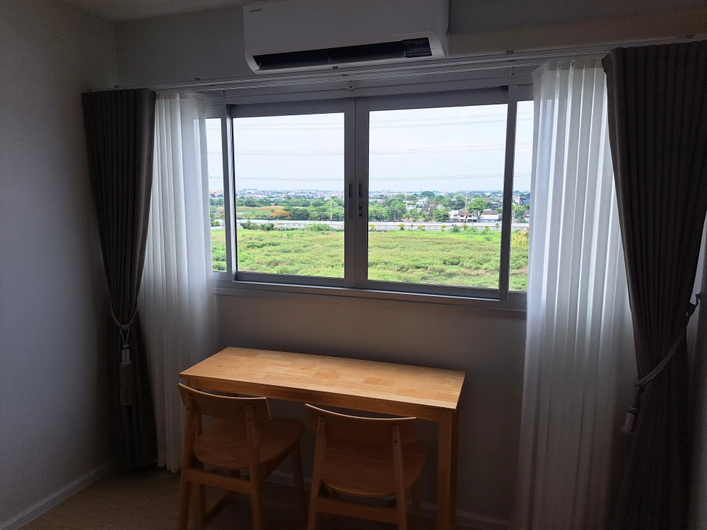 For rent: Mori Condominium, Muang Thong Thani, 9th floor, fully furnished, very livable. Book now!