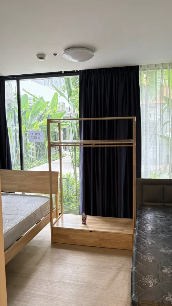 For rent: Mori Condominium, Muang Thong Thani. Spacious room, ready to move in, fully furnished. Book now!