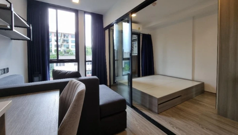 For rent: Na Veera Phahol-Ari, 4th floor, fully furnished, nice room, reserve now, don't miss out.