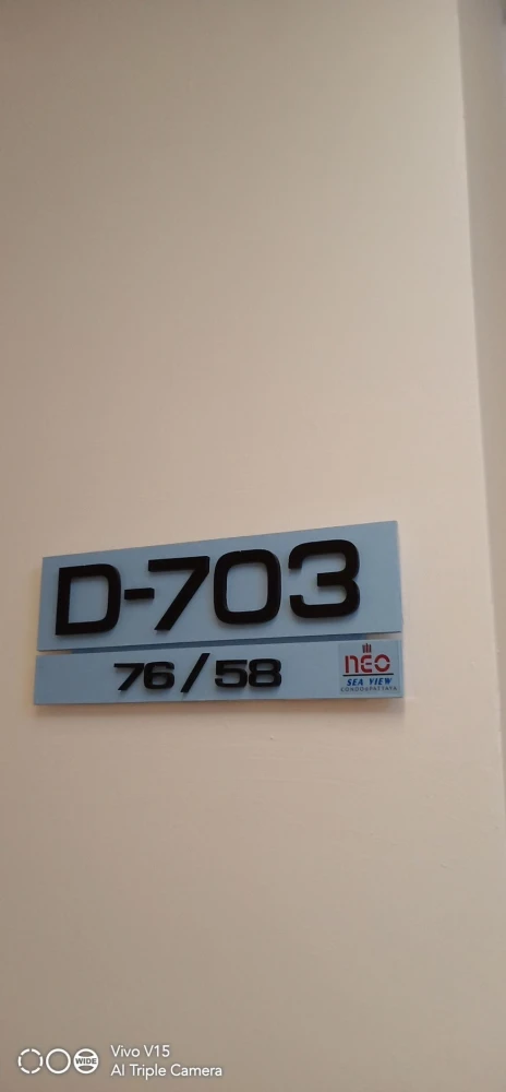 For rent: Neo Condo Sea View Pattaya @Jomtien, corner room with privacy, nice wallpaper, beautiful view, no blocking, reserve now!