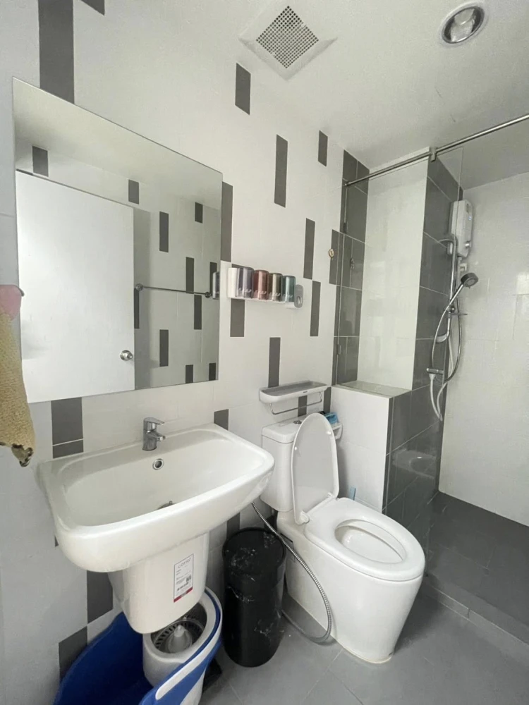 For rent: Niche id @ Pakkret Station, 24th floor, beautiful room, fully furnished, nice to live in, reserve now!