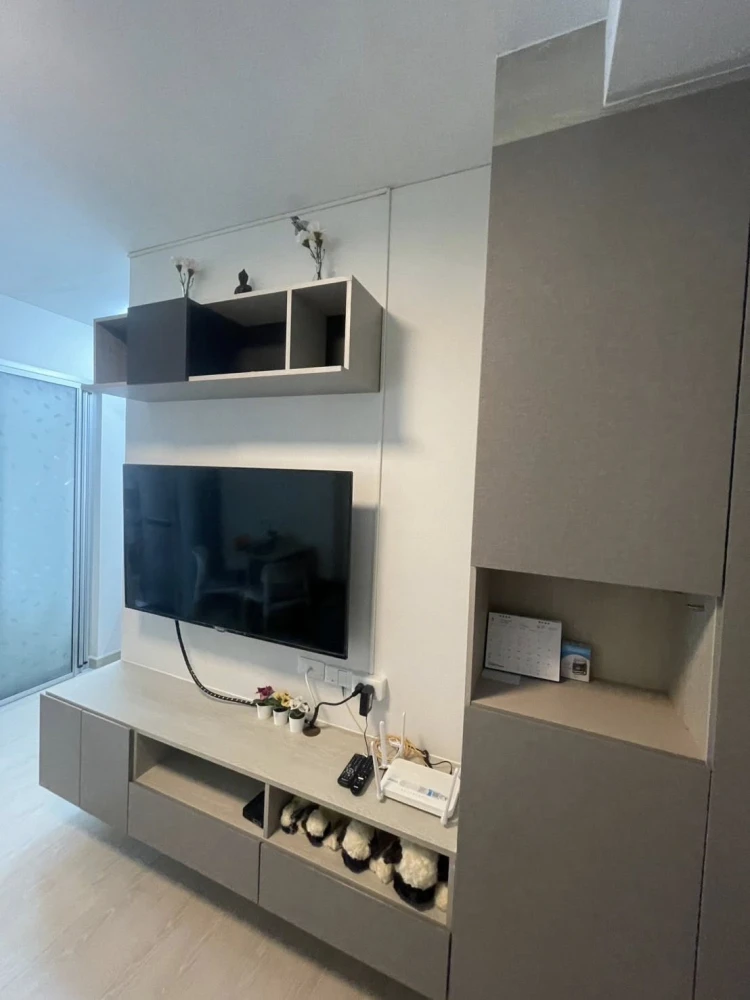 For rent: Niche id @ Pakkret Station, 24th floor, beautiful room, fully furnished, nice to live in, reserve now!