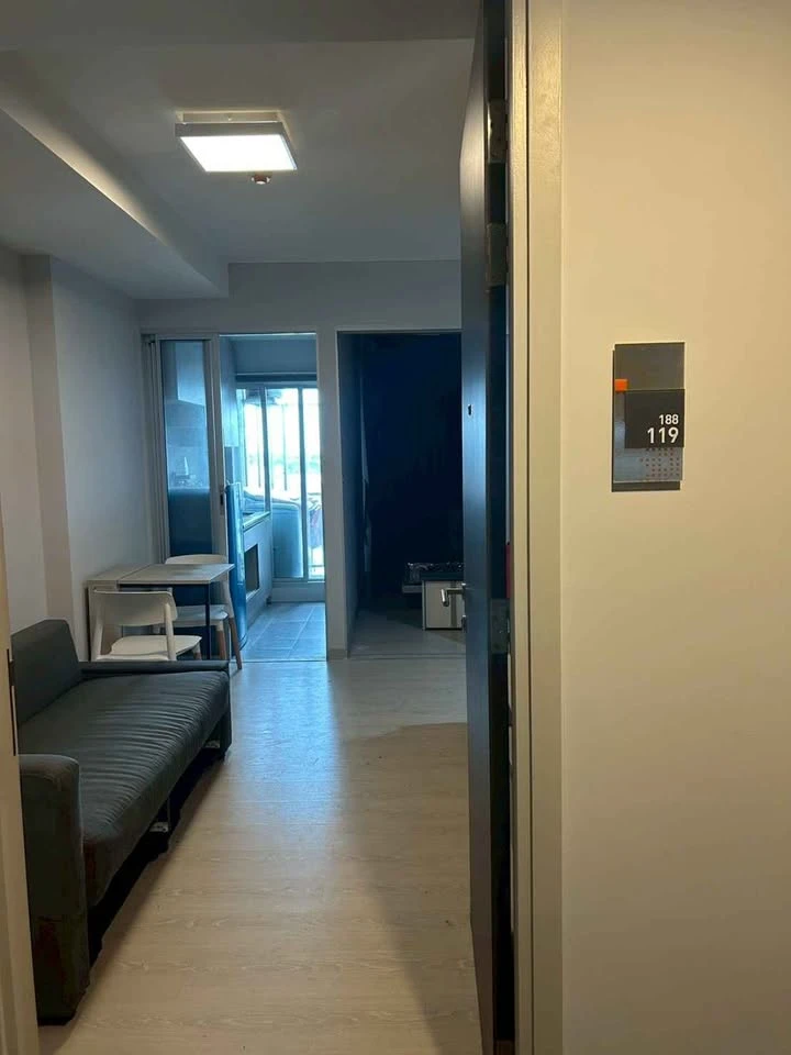 For rent: Niche id @ Pakkret Station, ready to move in, high floor, fully furnished + appliances, reserve now.