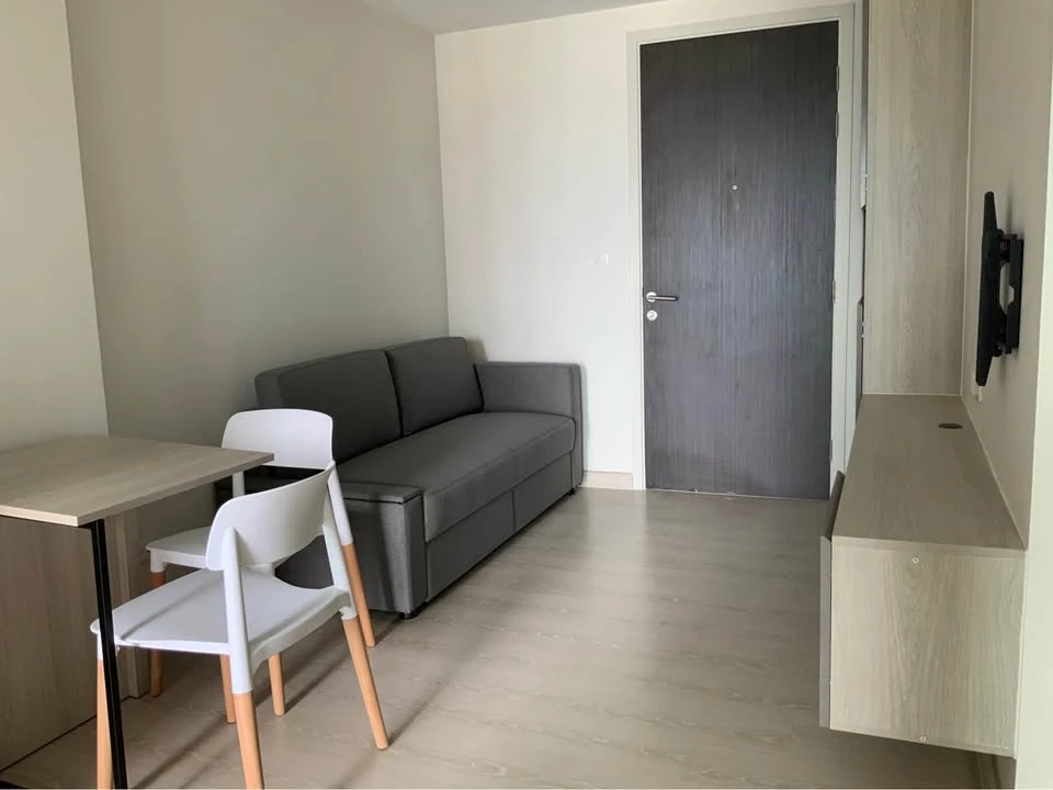 Niche id @ Pakkret Station for rent. High floor unit with city view, bright and airy, good ventilation, and affordable price. Book now!