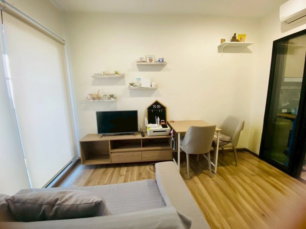 For rent: Niche Mono Charoen Nakorn, a comfortable room with complete furniture and amenities. View of the Chao Phraya River. Reserve now!