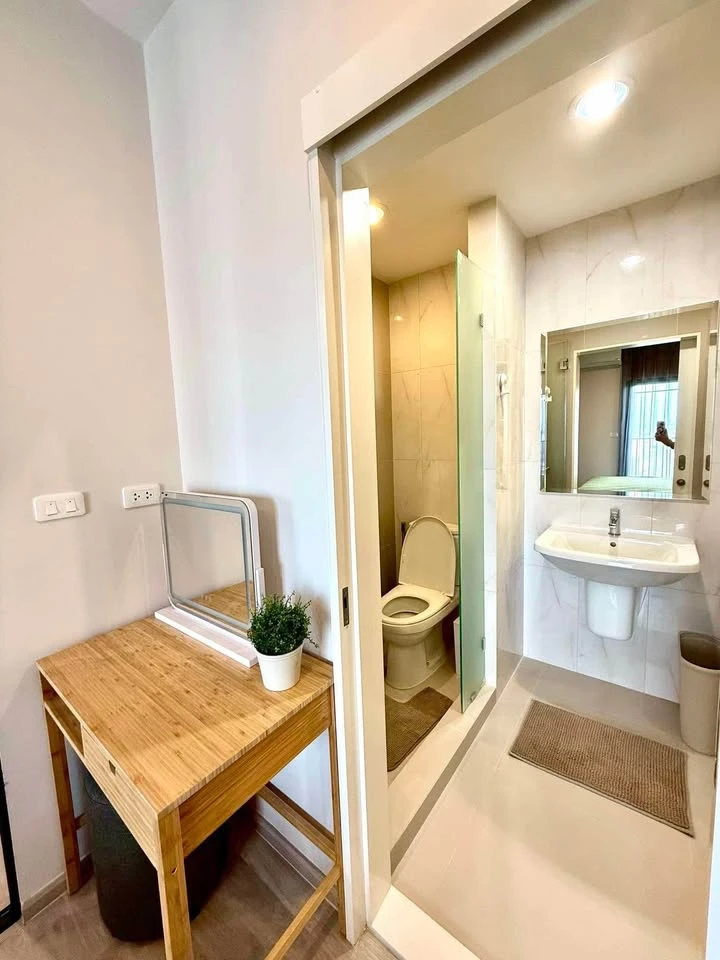 For rent: Niche Mono Mega Space Bangna, 29th floor, very high, beautiful view, sunny room, not hot, ready to move in