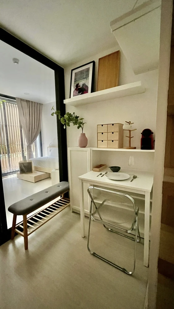 For rent Noble Ambience Sukhumvit 42, stylishly decorated studio room, garden view, book now