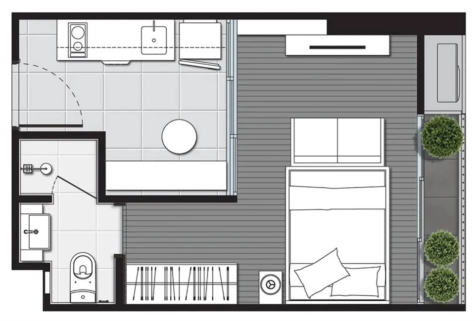 For rent: Noble Around Ari, 2nd floor, garden view, well-decorated, built-in, with quality furniture. Don't miss it!