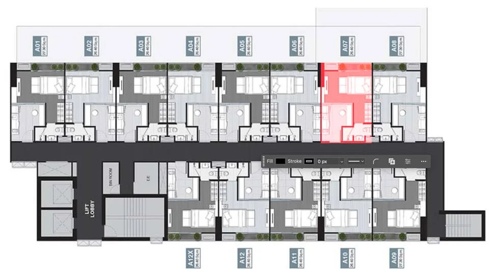For rent: Noble Around Ari, 2nd floor, garden view, well-decorated, built-in, with quality furniture. Don't miss it!