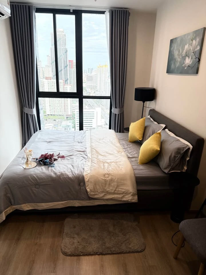 Noble Nue District R9 for rent, 1 bedroom, 1 bathroom, fully furnished, beautiful view from high floor, reserve now.