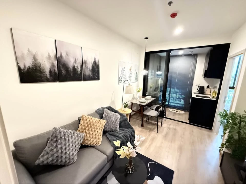 Noble Nue District R9 for rent, 1 bedroom, 1 bathroom, fully furnished, beautiful view from high floor, reserve now.