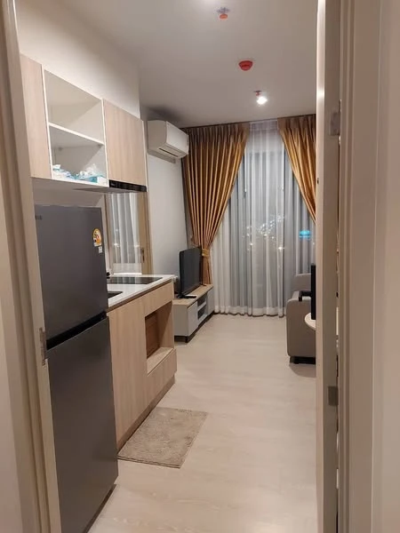 For rent Noble NUE Mega Plus Bangna 1 bedroom 1 bathroom, fully furnished, beautiful view from high floor, book now