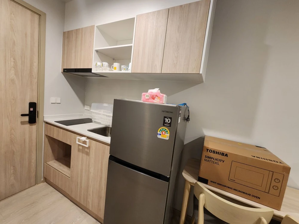 For rent: Noble NUE Mega Plus Bangna, 19th floor, unblocked view, room not hot, north facing, come reserve now, don't miss out!