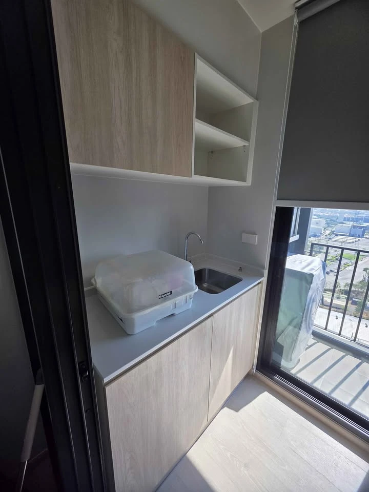 For rent: Noble NUE Mega Plus Bangna, ready to move in, furnished, complete with electrical appliances. Hurry and book now.