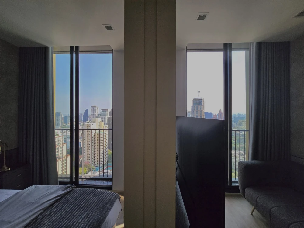 Noble State 39 for rent, beautifully decorated room with a theme, fully furnished, beautiful city view from high floor, reserve now.