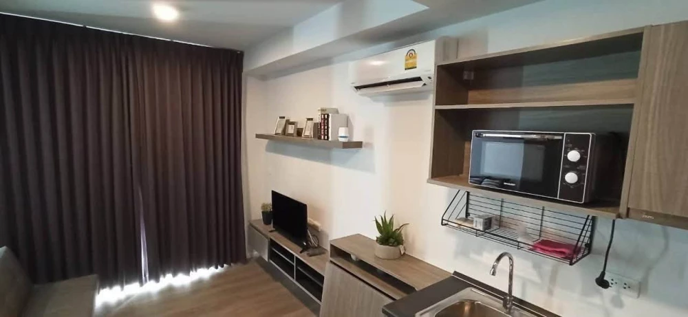 For Rent: Notting Hill Sukhumvit 105. Unit located on the 3rd floor of Building D, size 26 sq.m. Fully furnished—just bring your suitcase and move rig