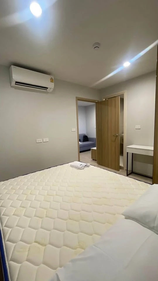 For rent: NUE Connex Condo Don Mueang, 2nd floor, corner room, quiet, very private, fully furnished, don't miss it!