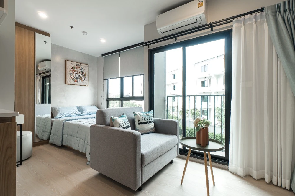 For rent: Nue Connex Condo Don Mueang, 3rd floor, fully furnished, very livable. Book now!