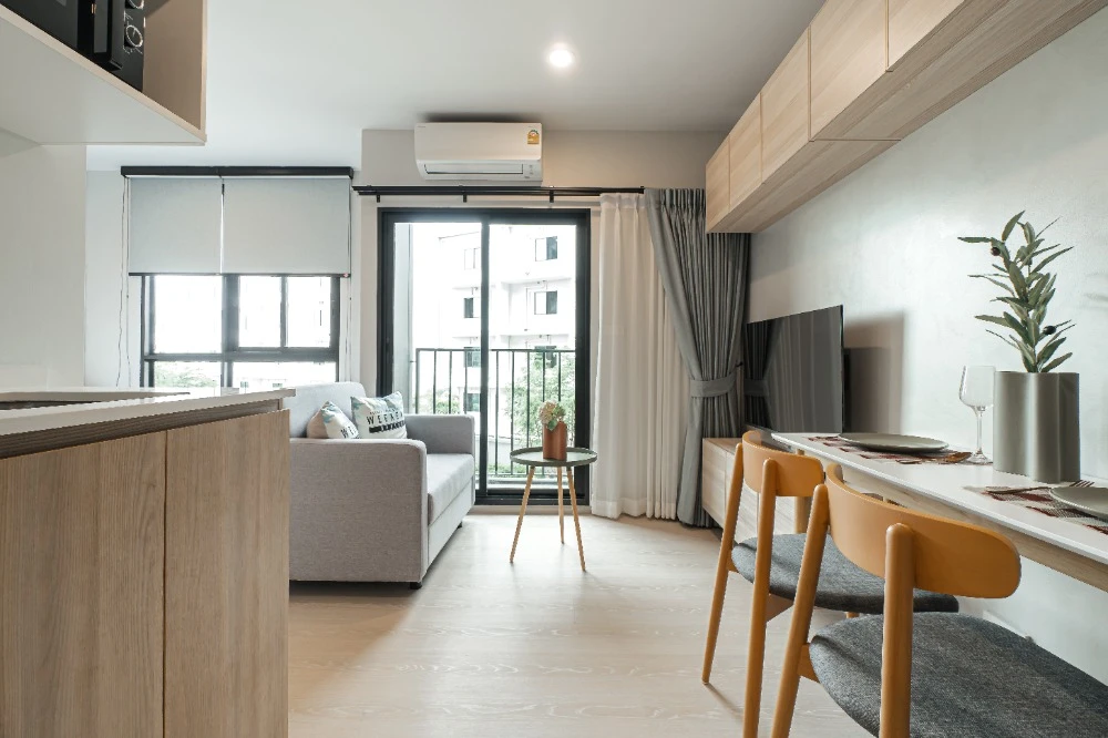 For rent: Nue Connex Condo Don Mueang, 3rd floor, fully furnished, very livable. Book now!