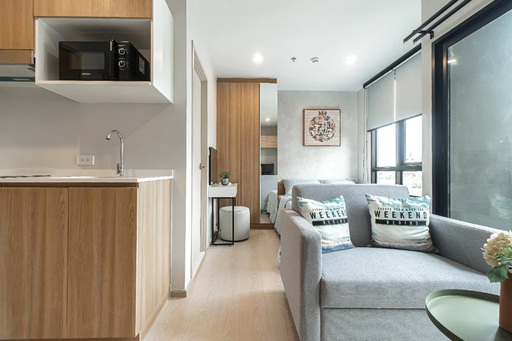 For rent: Nue Connex Condo Don Mueang, 3rd floor, fully furnished, very livable. Book now!