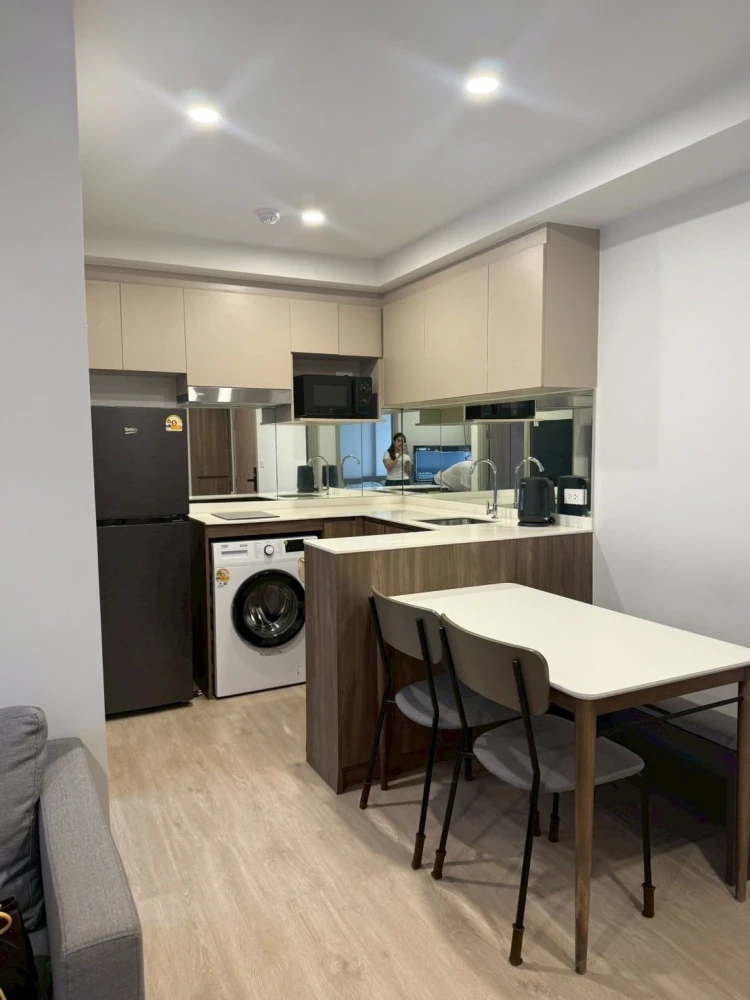 2-bedroom apartment for rent near Nue Core Khu Khot Station, fully furnished. Book now!