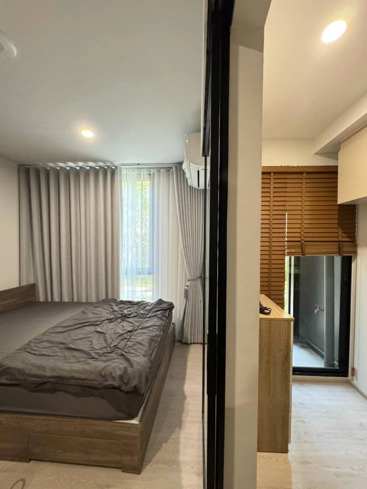 For rent: Nue Core Khu Khot Station, 1st floor, comes with furniture and appliances. Reserve now, hurry!