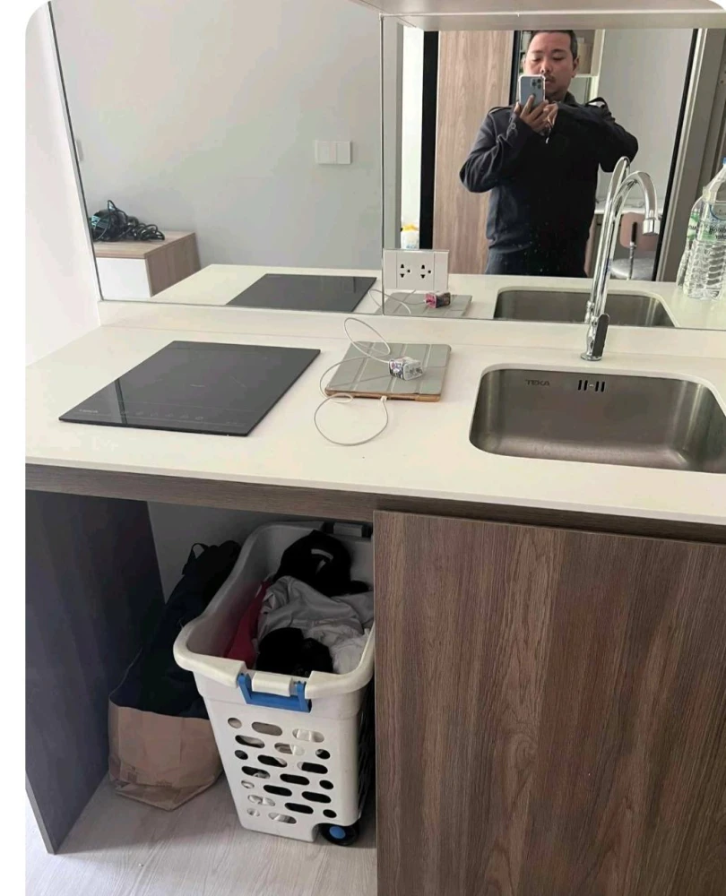 For rent: Nue Core Khu Khot Station, 1st floor, comes with furniture and appliances. Reserve now, hurry!