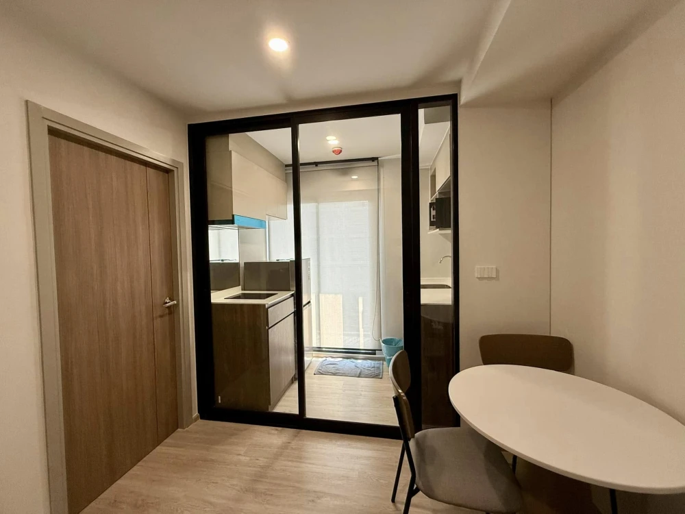 For rent: Nue Core Khu Khot Station, 7th floor, corner room, quiet, fully furnished, nice to live in, reserve now!