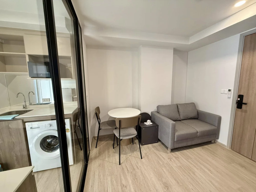 For rent: Nue Core Khu Khot Station, 7th floor, corner room, quiet, fully furnished, nice to live in, reserve now!