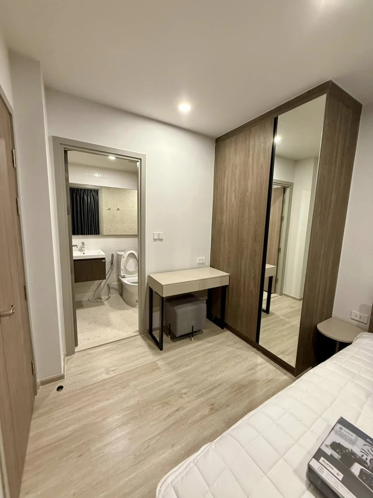 For rent: Nue Core Khu Khot Station, 7th floor, corner room, quiet, fully furnished, nice to live in, reserve now!