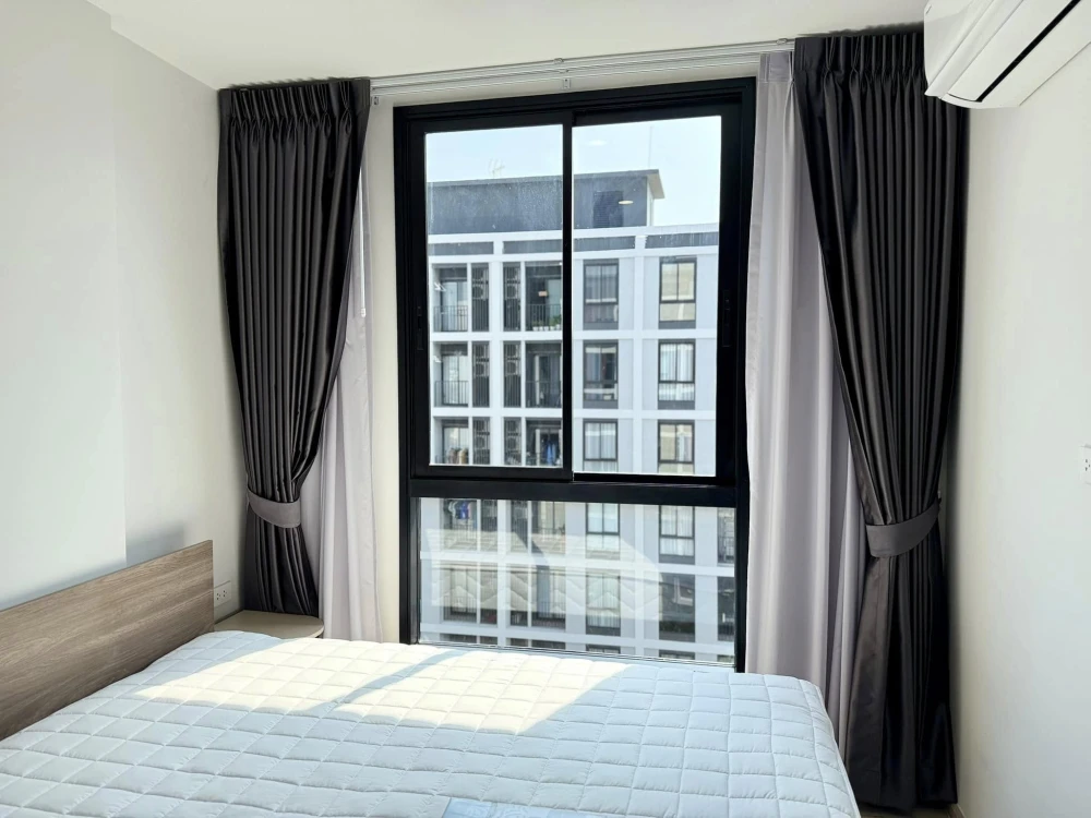 For rent: Nue Core Khu Khot Station, 7th floor, corner room, quiet, fully furnished, nice to live in, reserve now!