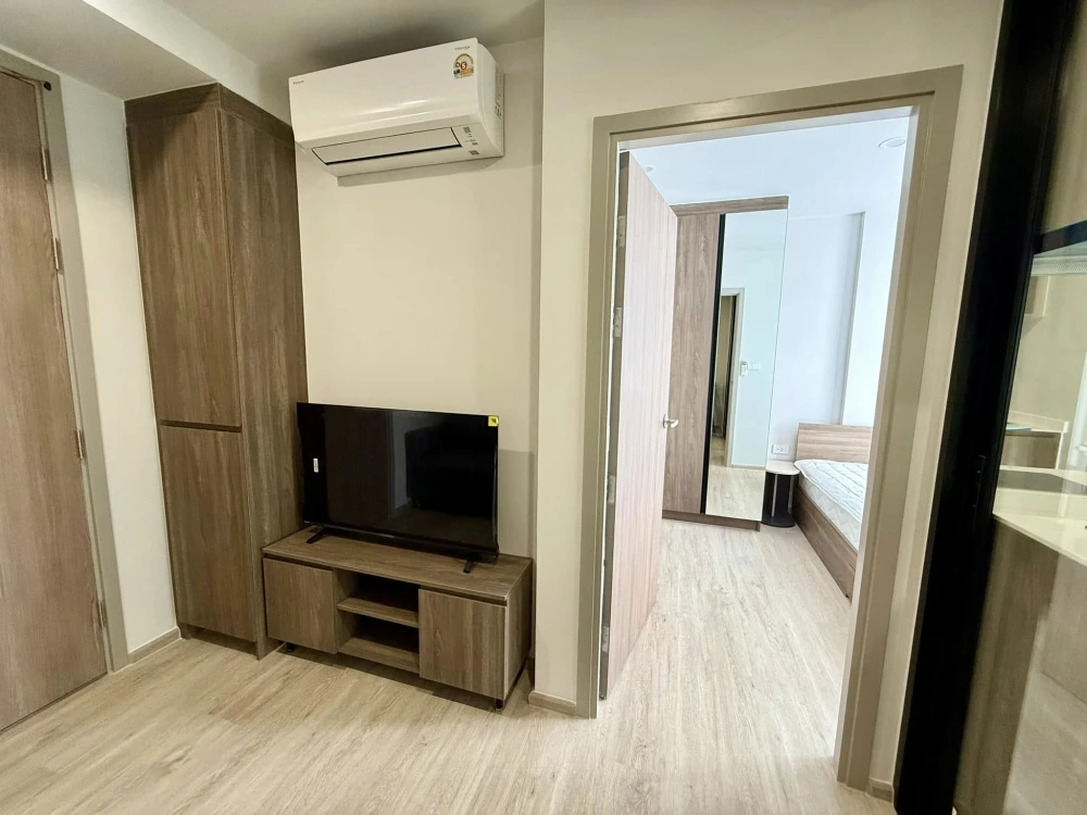 For rent: Nue Core Khu Khot Station, 7th floor, corner room, quiet, fully furnished, nice to live in, reserve now!