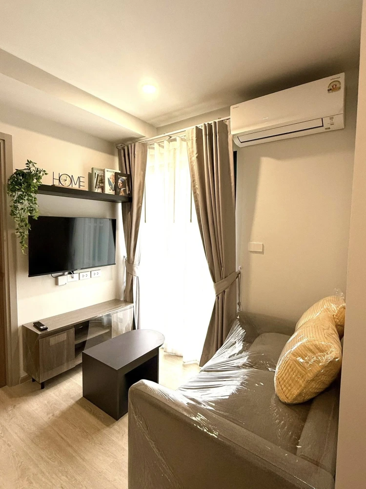 For rent: Nue Core Khu Khot Station, corner room, 2 bedrooms, pool view, fully furnished, built-in washer and dryer, hurry and reserve now!