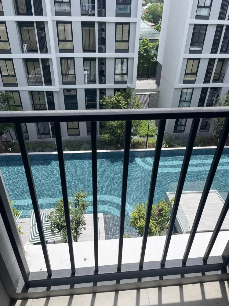 For rent: Nue Cross Khu Khot Station, 2 bedrooms, 5th floor, fully furnished, ready to move in, reserve now!
