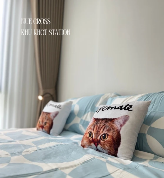 For rent: Nue Cross Khu Khot Station, 4th floor, fully furnished, nice room, reserve now, don't delay.