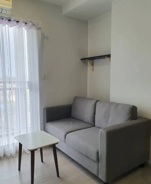 For rent: Nue Cross Khu Khot Station, 7th floor, corner room, open view, fully furnished, ready to move in, book now, don't wait.
