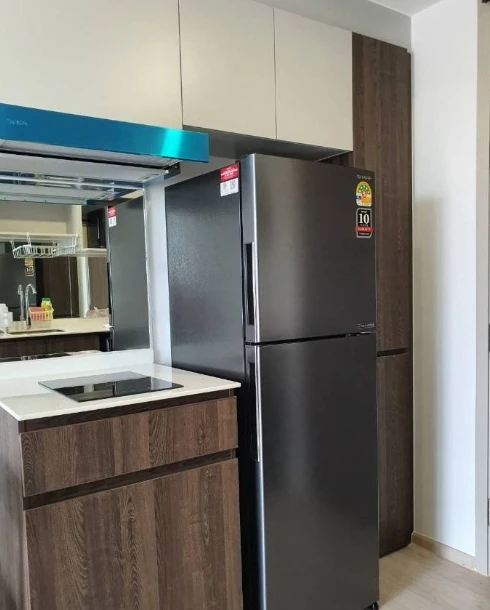 For rent: Nue Cross Khu Khot Station, 7th floor, corner room, open view, fully furnished, ready to move in, book now, don't wait.