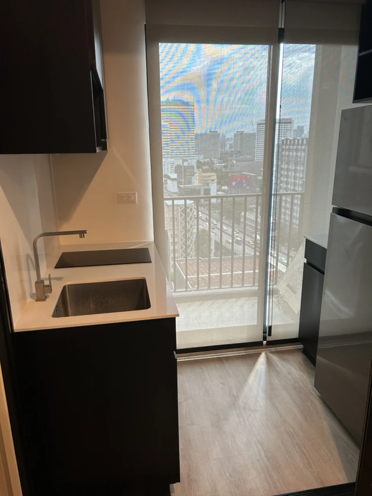 For rent: Nue District R9, a luxury condo in the heart of Rama 9. Fully furnished and equipped with appliances. Ready to move in immediately.