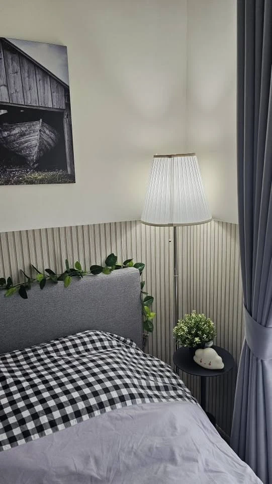 For rent: Nue District R9, beautifully decorated room with a cool theme, fully furnished. Don't miss out on this great deal.