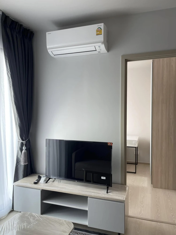 For rent: NUE Mega Plus Bangna, high floor, good location, 2 bedrooms, fully furnished, hurry and reserve before you miss out.